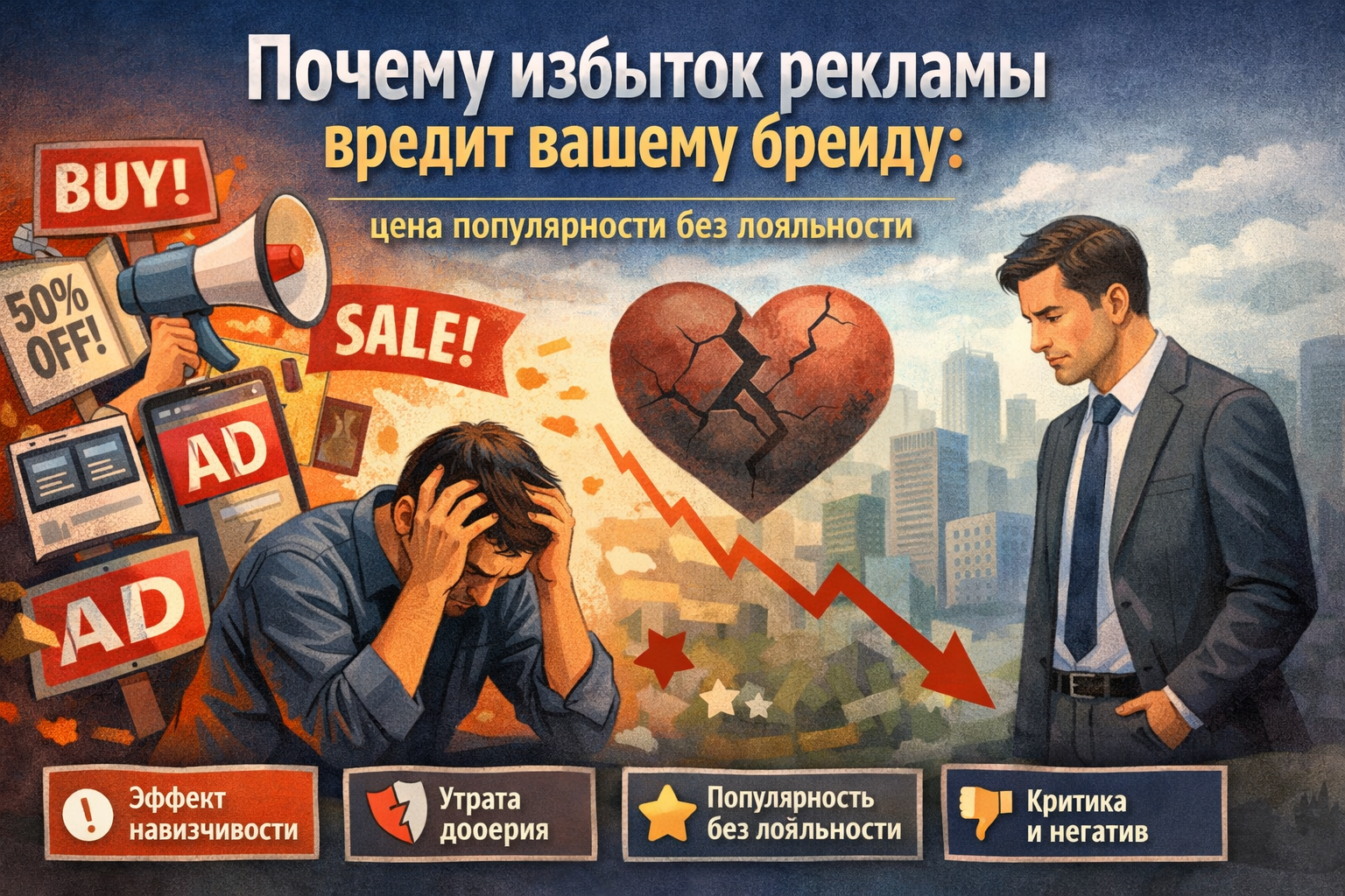 Почему избыток рекламы вредит вашему бренду: цена популярности без лояльности